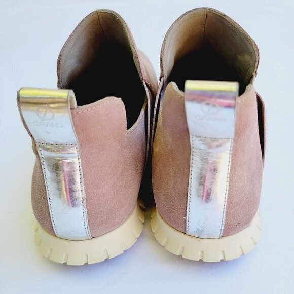 Cole Haan Women's Pink Twilight Mauve Zerogrand Slip-on Suede Boots - size 9 B - Picture 5 of 9